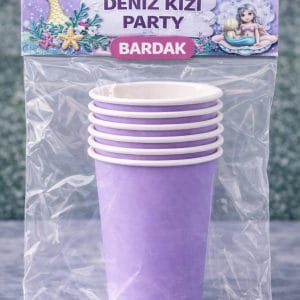 Deniz Kızı Karton Bardak 8’li