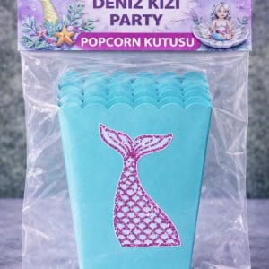 Deniz Kızı Popcorn Kutusu 8’li