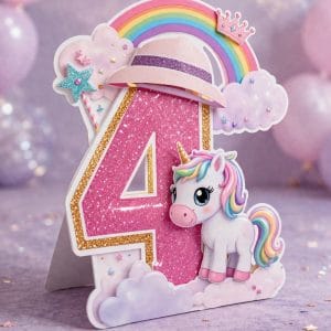 Unicorn Dekor Pano (4 Yaş)