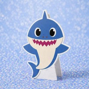 Baby Shark Ayaklı Dekor Pano (Mavi Balık) - 30 cm / 50 cm / 70 cm