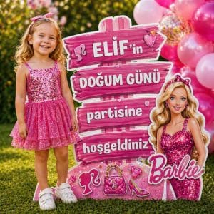 Barbie Anı Panosu (Kişiye Özel)