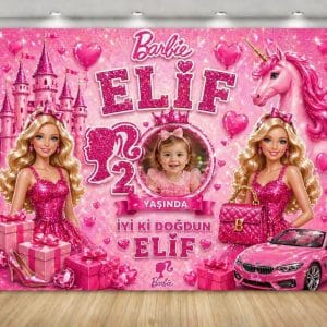 Barbie Afiş Branda (Kişiye Özel)