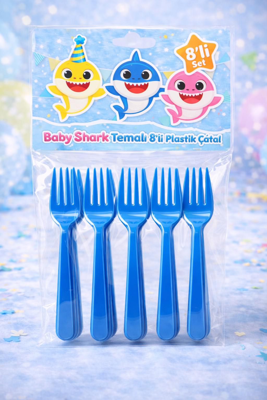 Baby Shark Çatal 8’li - Görsel 2