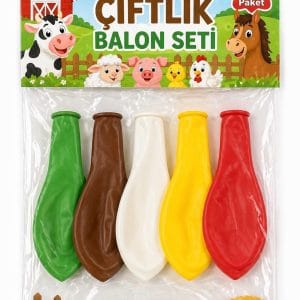 Çiftlik Balon Seti 5’li (Renkli)