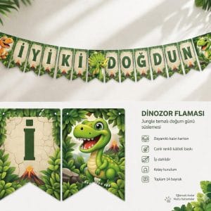 Dinozor Flama Banner