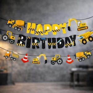 İnşaat Temalı Happy Birthday Banner