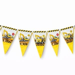 İnşaat Temalı Flama Banner – 10’lu Süs Seti