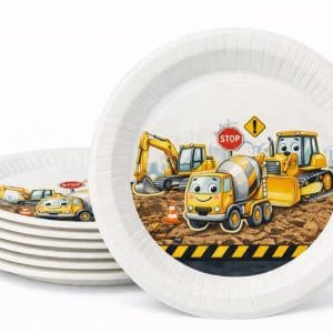 İnşaat Temalı Karton Tabak – 8’li