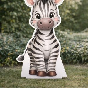 Safari Zebra Dekor Pano – Ayaklı