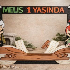 Taş Devri Fotoğraf Çerçevesi (Kişiye Özel)