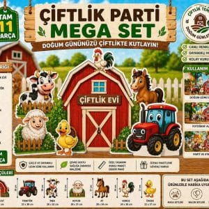 Çiftlik Mega Parti Seti 11 Parça