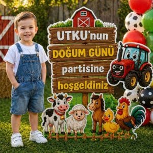 Çiftlik Karşılama Panosu (Ayaklı)
