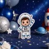 🚀 Uzay Astronot Ayaklı Dekor Pano (30 cm)
