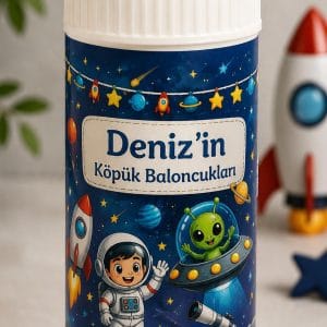 🫧 Uzay Temalı Köpük Baloncuk Seti (6'lı)