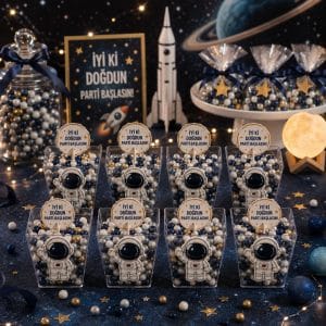 🚀 Uzay Temalı Mika Kase Seti (8'li)