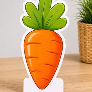 Kişiye Özel Havuç Masa Dekoru - 30 cm | 50 cm
